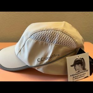 CC Sports Cap Ponytail Messy Bun